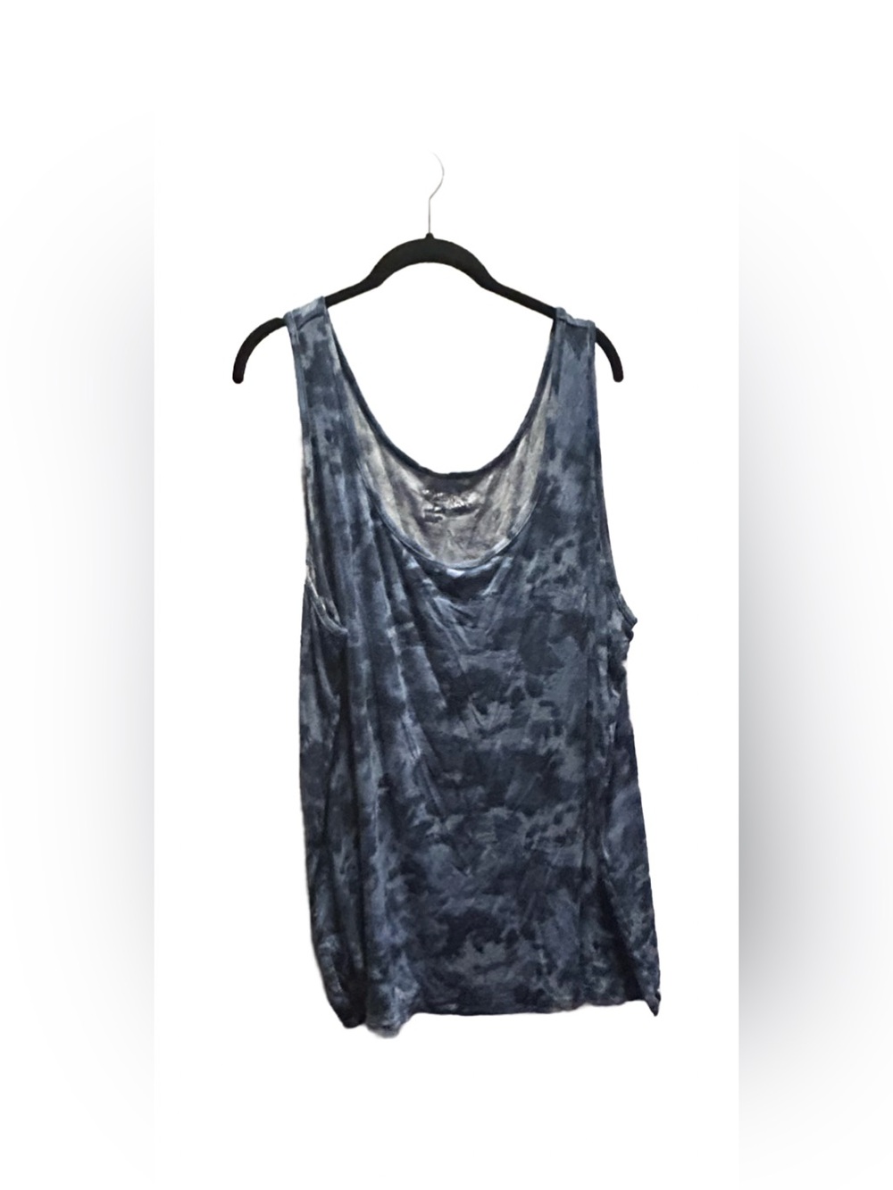 Blue Tie-Dye Tank Top